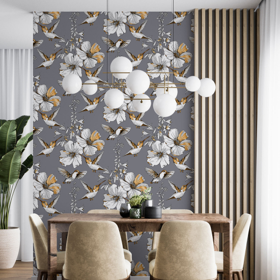 Papier peint - Motif floral