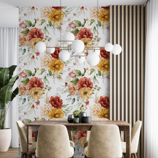 Papier peint - Motif floral