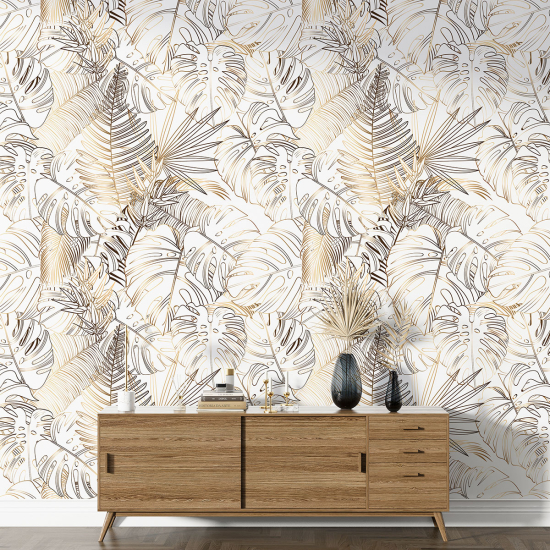 Papier peint motif XL - Motif botanique