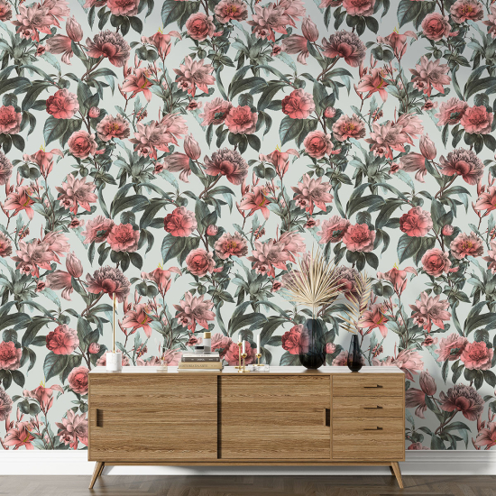 Papier peint motif XL - Motif floral