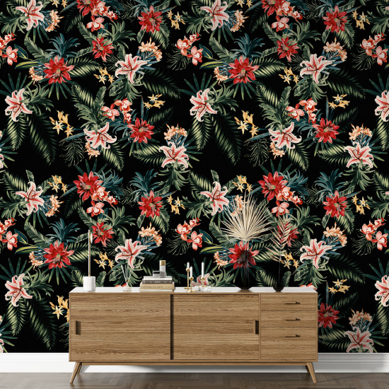 Papier peint motif XL - Motif floral