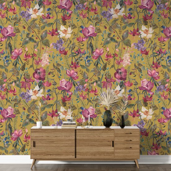 Papier peint motif XL - Motif floral