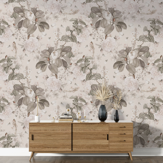 Papier peint motif XL - Motif floral