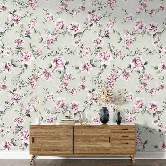 Papier peint motif XL - Motif floral