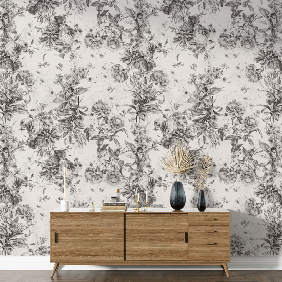 Papier peint motif XL - Motif floral