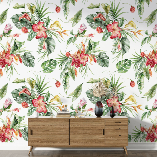 Papier peint motif XL - Motif floral