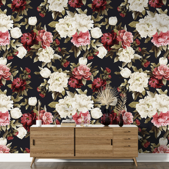 Papier peint motif XL - Motif floral