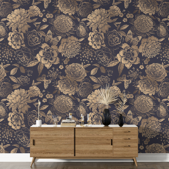 Papier peint motif XL - Motif floral