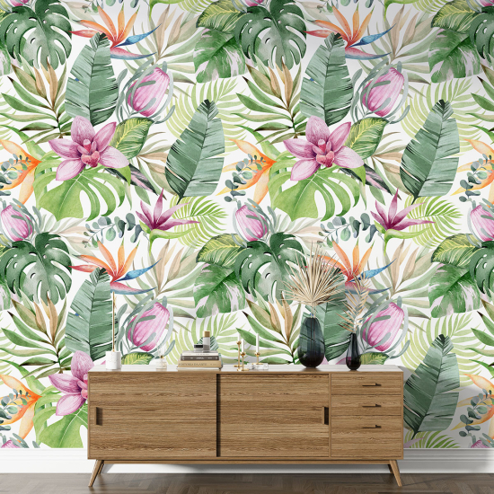 Papier peint motif XL - Motif tropical