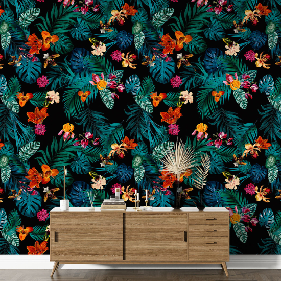 Papier peint motif XL - Motif tropical