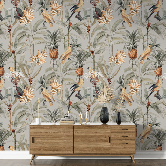 Papier peint motif XL - Motif tropical