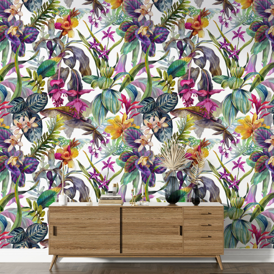 Papier peint motif XL - Motif tropical