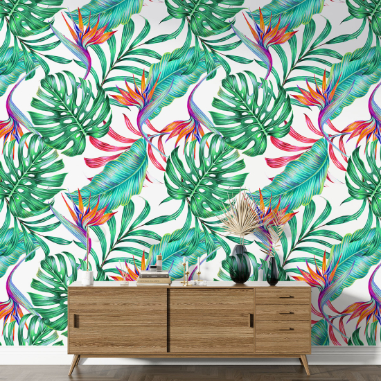 Papier peint motif XL - Motif tropical