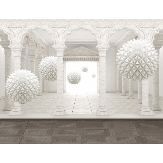 Papier peint panoramique - Colonnade 3D