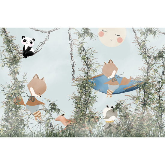 Papier peint panoramique Enfants - Animaux