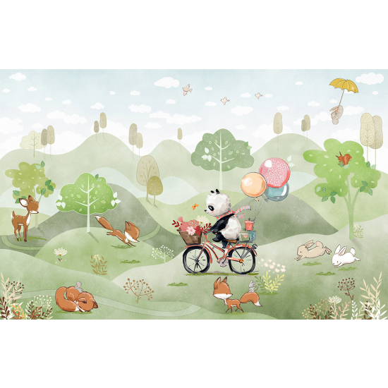 Papier peint panoramique Enfants - Animaux