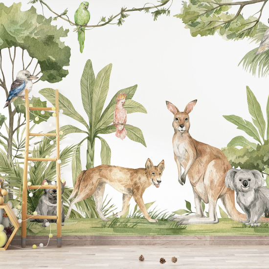 Papier peint panoramique Enfants - Animaux de l'Australie