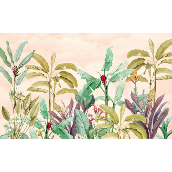 Papier peint panoramique Enfants - Plantes Tropicales