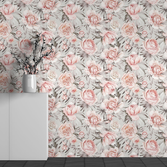 Papier peint panoramique - Motif Roses