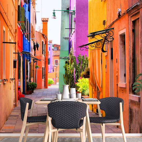 Papier peint panoramique - Ruelle de Burano