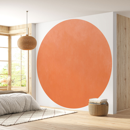 Papier peint rond / cercle - Couleur Tendance - 665