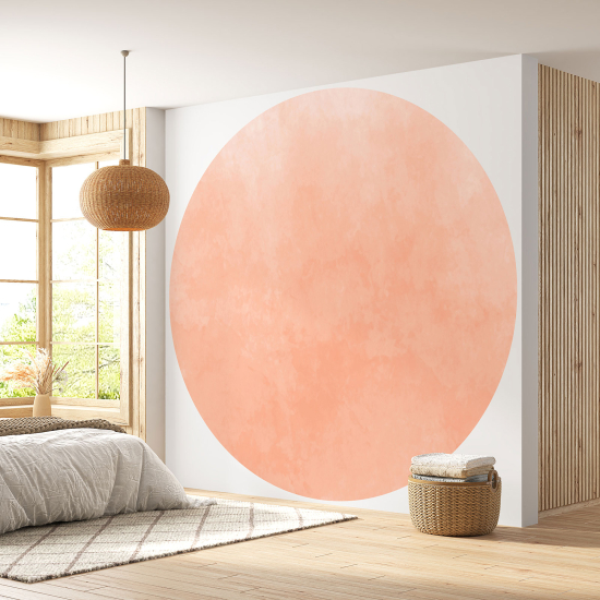 Papier peint rond / cercle - Couleur Tendance - 666