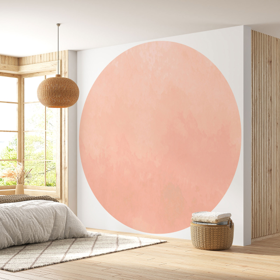 Papier peint rond / cercle - Couleur Tendance - 667