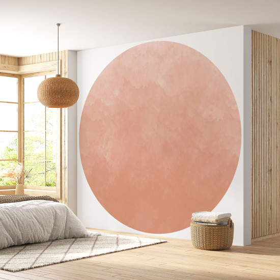 Papier peint rond / cercle - Couleur Tendance - 668