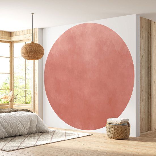 Papier peint rond / cercle - Couleur Tendance - 669