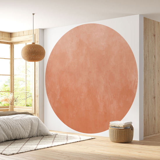 Papier peint rond / cercle - Couleur Tendance - 670