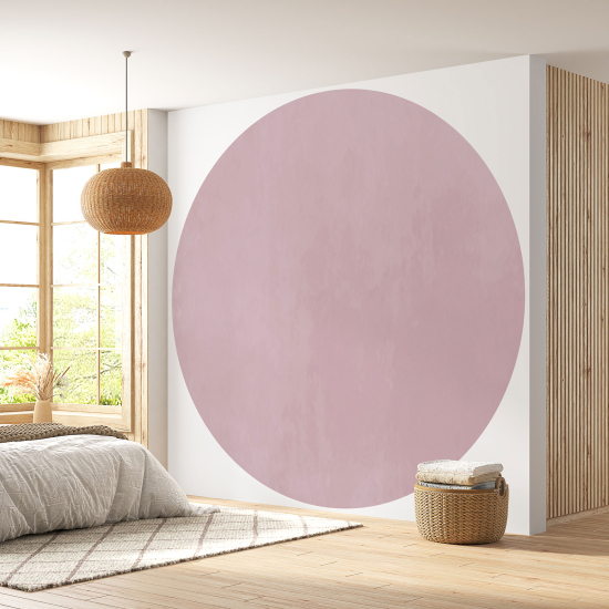 Papier peint rond / cercle - Couleur Tendance - 675