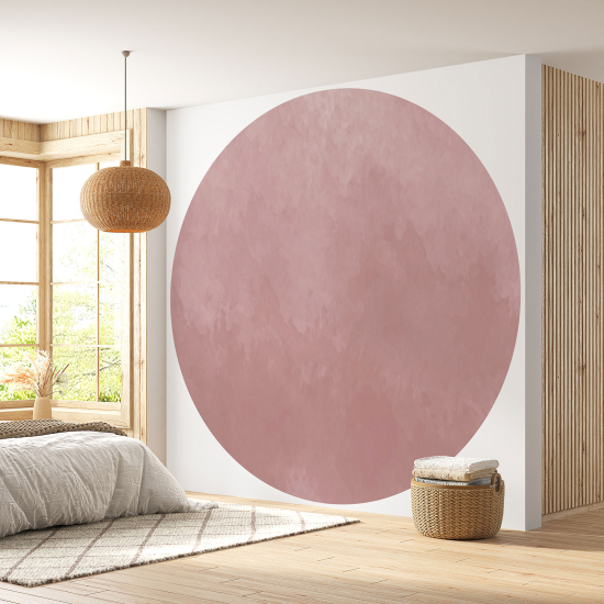 Papier peint rond / cercle - Couleur Tendance - 677