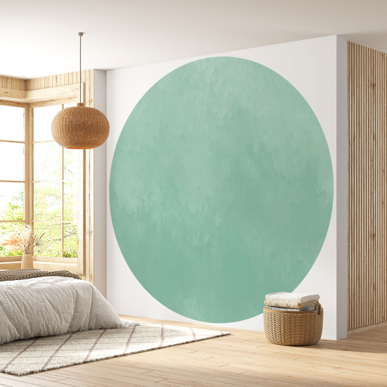 Papier peint rond / cercle - Couleur Tendance - 685