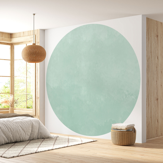 Papier peint rond / cercle - Couleur Tendance - 687