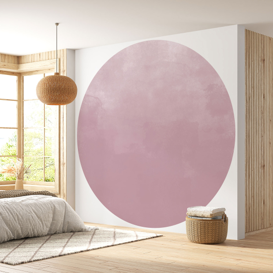 Papier peint rond / cercle - Couleur Tendance - 688