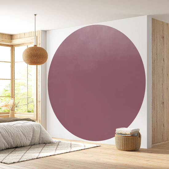 Papier peint rond / cercle - Couleur Tendance - 692