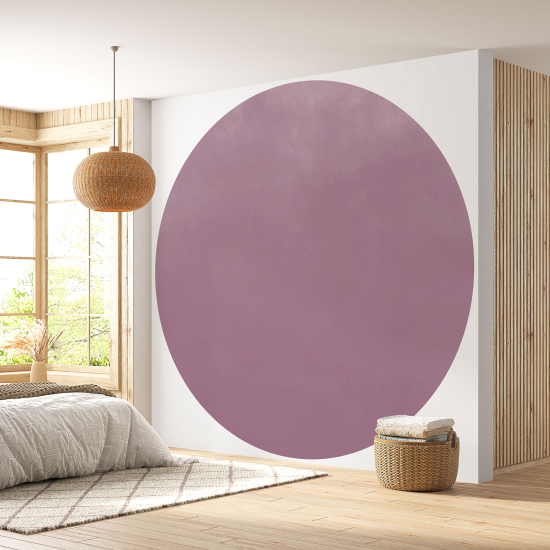 Papier peint rond / cercle - Couleur Tendance - 695