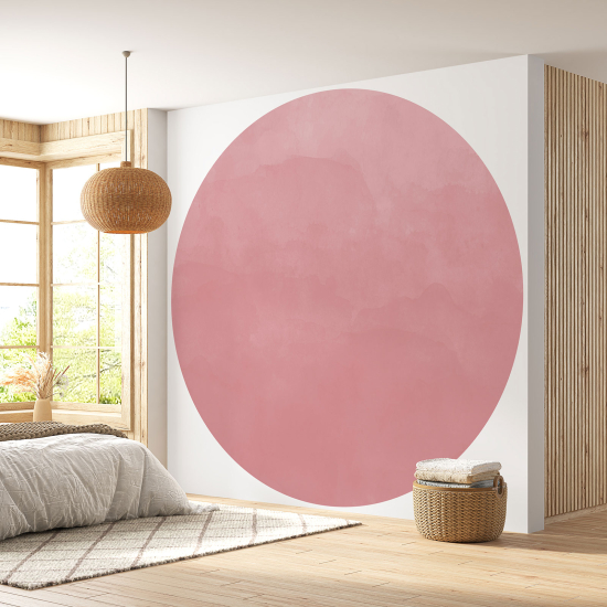 Papier peint rond / cercle - Couleur Tendance - 696