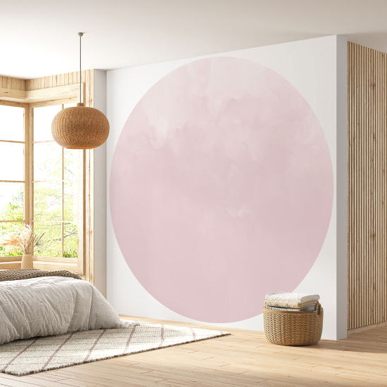 Papier peint rond / cercle - Couleur Tendance - 697