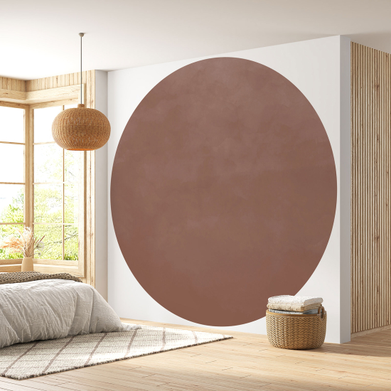 Papier peint rond / cercle - Couleur Tendance - 702