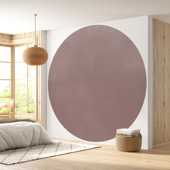 Papier peint rond / cercle - Couleur Tendance - 703