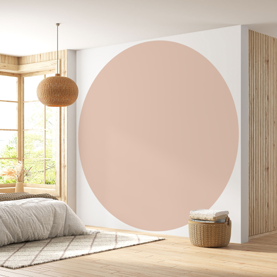 Papier peint rond / cercle - Couleur Tendance - 718