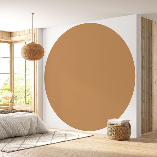 Papier peint rond / cercle - Couleur Tendance - 727