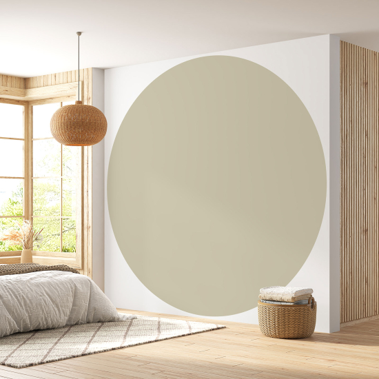 Papier peint rond / cercle - Couleur Tendance - 730