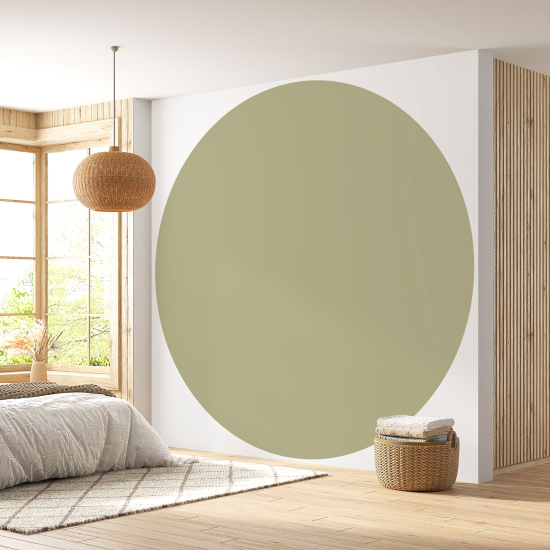 Papier peint rond / cercle - Couleur Tendance - 731