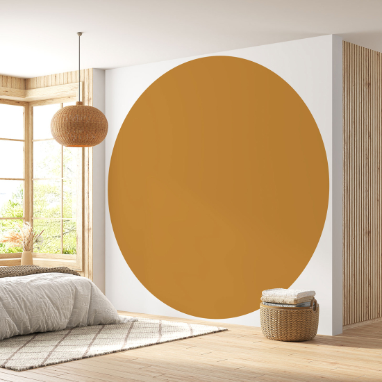 Papier peint rond / cercle - Couleur Tendance - 734