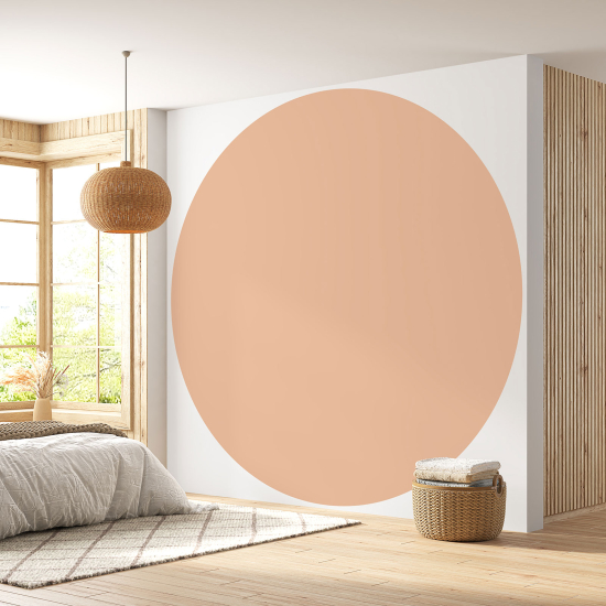 Papier peint rond / cercle - Couleur Tendance - 737