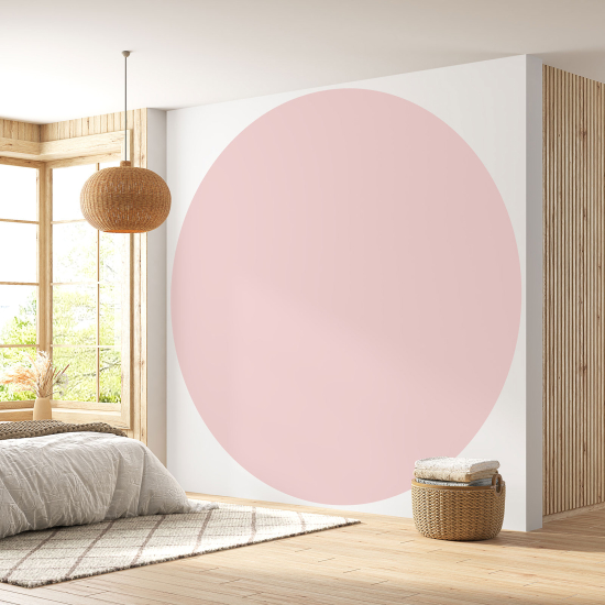 Papier peint rond / cercle - Couleur Tendance - 741