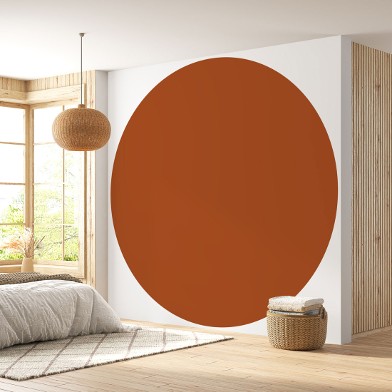 Papier peint rond / cercle - Couleur Tendance - 745