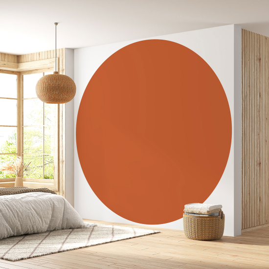 Papier peint rond / cercle - Couleur Tendance - 748